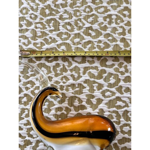 RARE Dynasty Gallery Antelope Hand Fused Art Glass Lt'd Ed 'Vinci' Line AMBR BLK - Picture 10 of 12